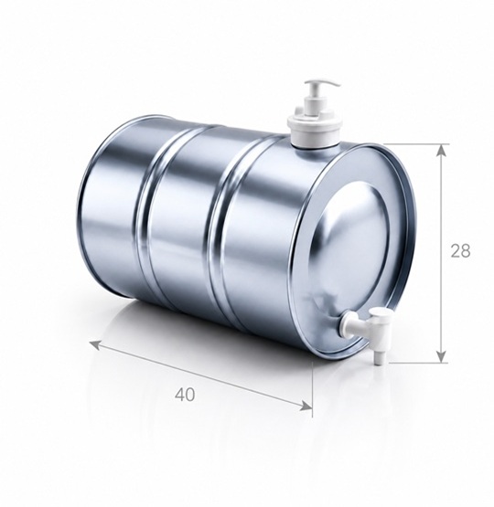 25Lt Dorse Galvanizli Metal Su Tankı