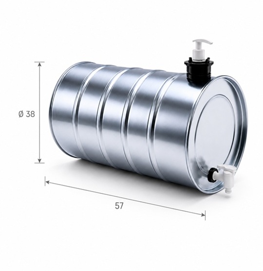 70Lt Dorse Galvanizli Metal Su Tankı